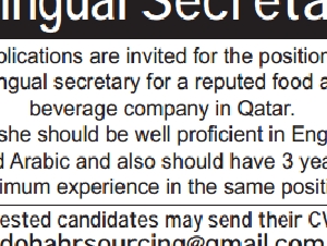 Bilingual Secretary