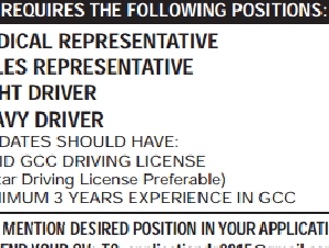 URGENTLY REQUIRES