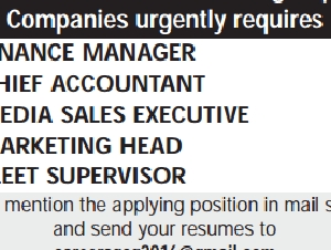 urgently required