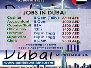 Cashier/Accountant/Counter staff/Office boy/Foreman/Supervisor